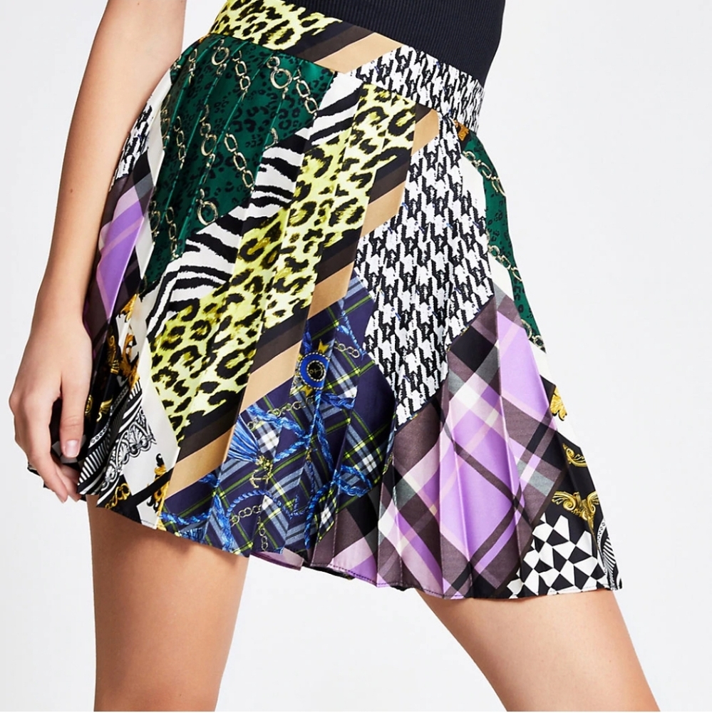 River Island Gemma Pleated Mini Skirt